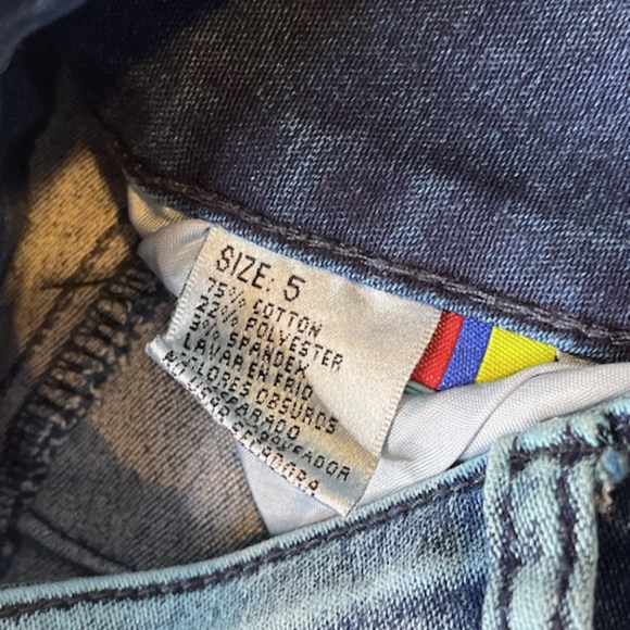 Moda Xpress Teal Butt Lifting Jeans High Waist Size 5 - Picture 7 of 7